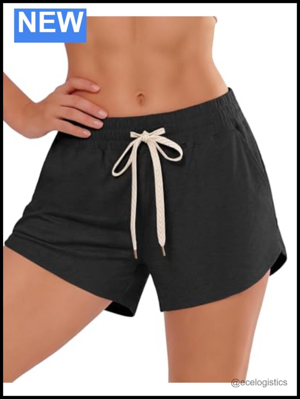 High Waisted Athletic Shorts with Pockets for Running Workout Lounge